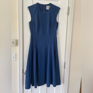 L.K. BENNETT - Crew Neck Midi Length A-Line Dress